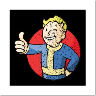 Distressed Vault boy Posters and Art